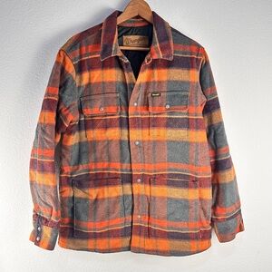 Wrangler Quilt Lined Flannel Shirt Jacket Sz M